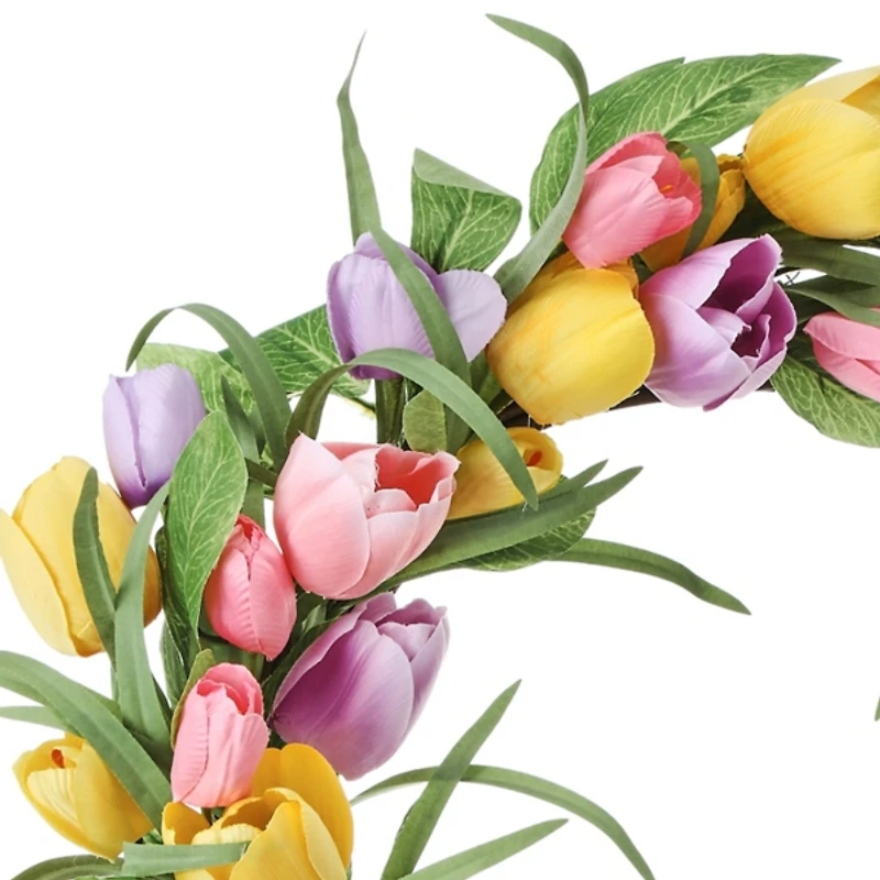 Tulip Garden Floral Wreath