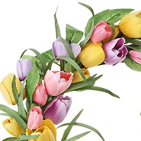 Tulip Garden Floral Wreath