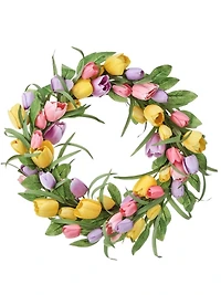 Tulip Garden Floral Wreath