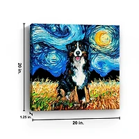 Aja Trier Bernese Starry Night Canvas Art Print
