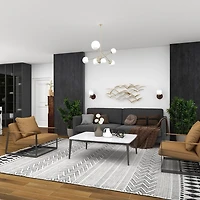 Gold Metal Flock of Birds Wall Plaque