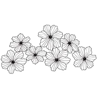 Black Metal Floral Wire Wall Plaque