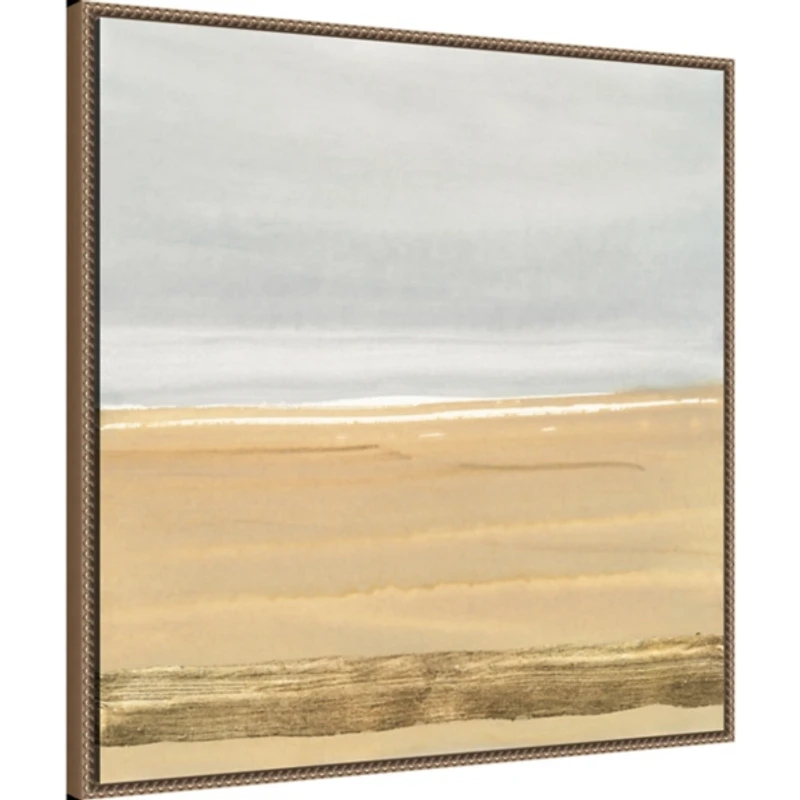 Abstract Gold Beach III Canvas Art Print