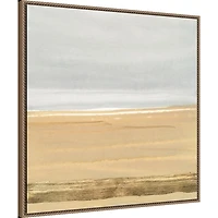 Abstract Gold Beach III Canvas Art Print