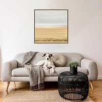 Abstract Gold Beach III Canvas Art Print