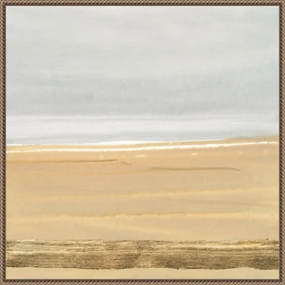 Abstract Gold Beach III Canvas Art Print