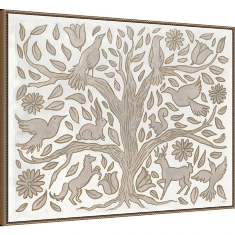 Animal Tree Canvas Art Print, 42x32 in.