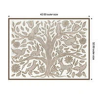 Animal Tree Canvas Art Print, 42x32 in.