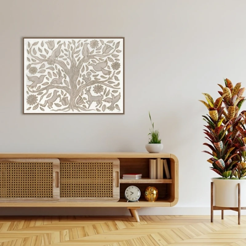 Animal Tree Canvas Art Print, 42x32 in.