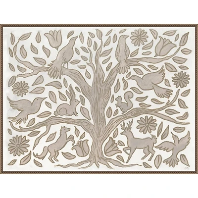 Animal Tree Canvas Art Print, 42x32 in.
