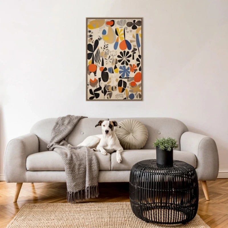 Botanical Selection Framed Canvas Art Print