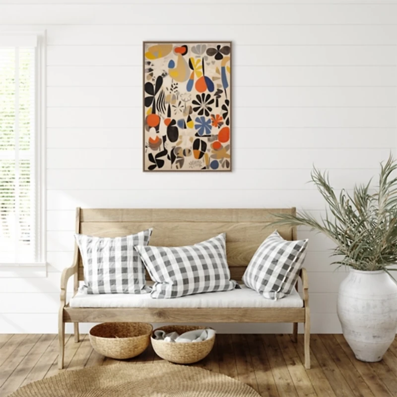 Botanical Selection Framed Canvas Art Print