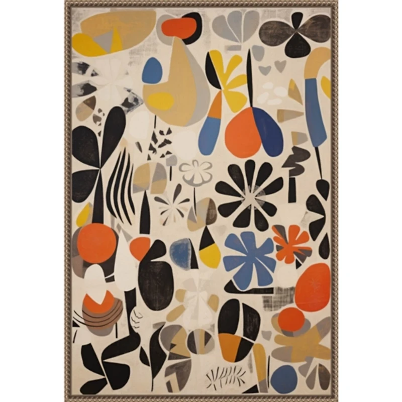 Botanical Selection Framed Canvas Art Print