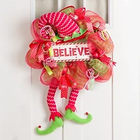 Elf Legs Christmas Wreath