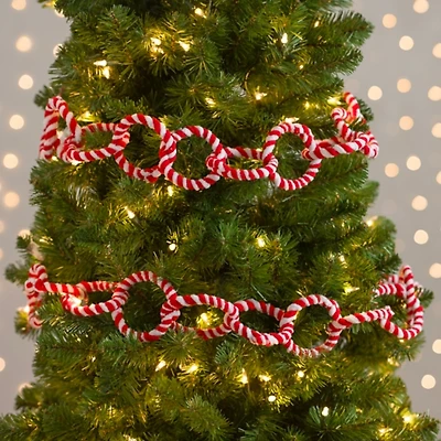 Peppermint Chain Link Garland