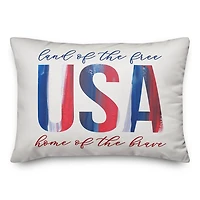Land of the Free Indoor/Outdoor Lumbar Pillow