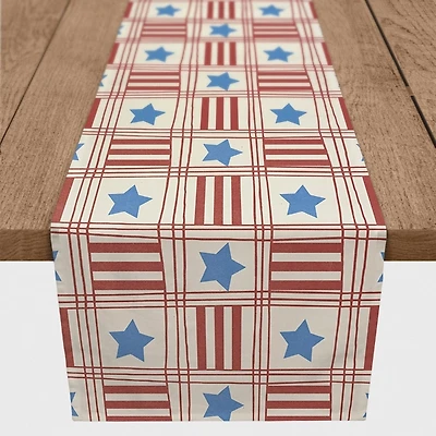 4th of July Stars & Stripes Table Runner