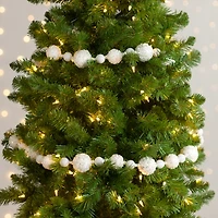 Iced White Orb Beaded Garland