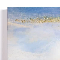 Golden Coastal Landscape Canvas Art Print