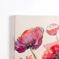 Bright Red Poppies Canvas Art Print