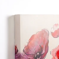 Bright Red Poppies Canvas Art Print