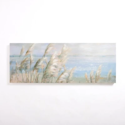 Windy Beach Landscape Canvas Art Print