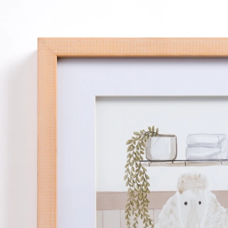 Dog Pals Bathtub Framed Art Print