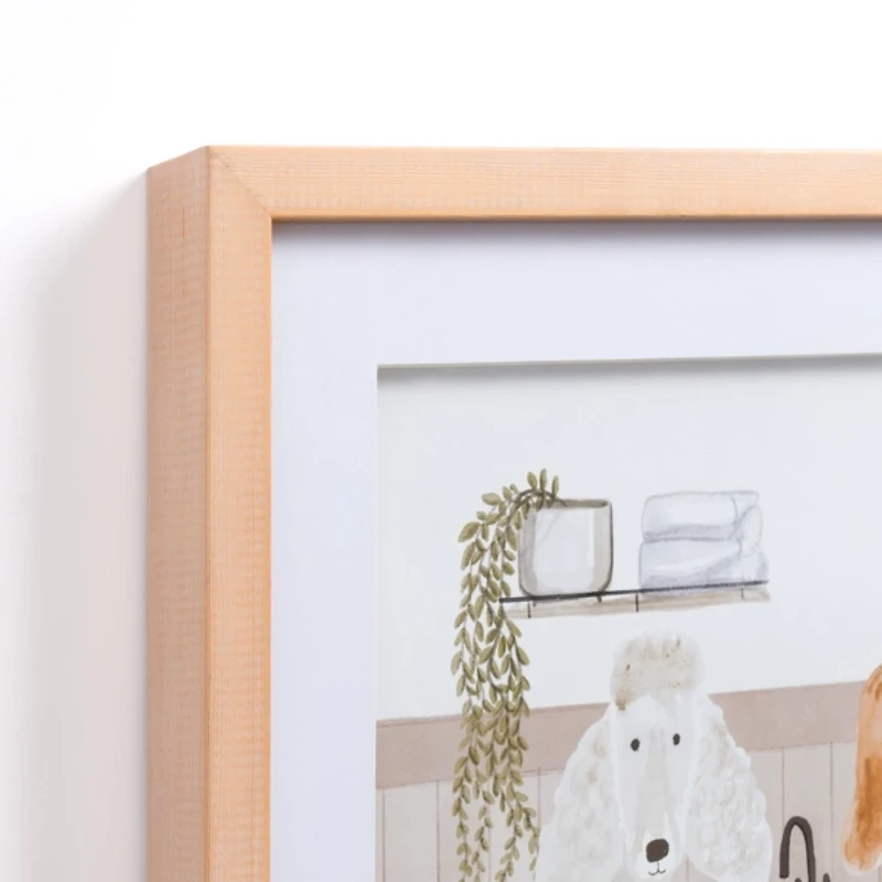 Dog Pals Bathtub Framed Art Print