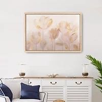 Sunkissed Poppies Framed Canvas Art Print