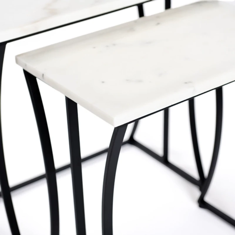 Marble Nesting Accent Tables, Set of 2