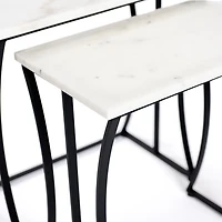 Marble Nesting Accent Tables, Set of 2