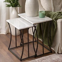 Marble Nesting Accent Tables, Set of 2