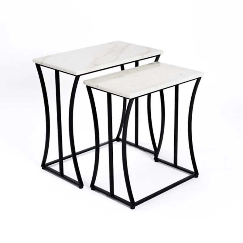 Marble Nesting Accent Tables, Set of 2