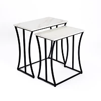 Marble Nesting Accent Tables, Set of 2