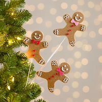 Gingerbread Trio Christmas Tree Pick