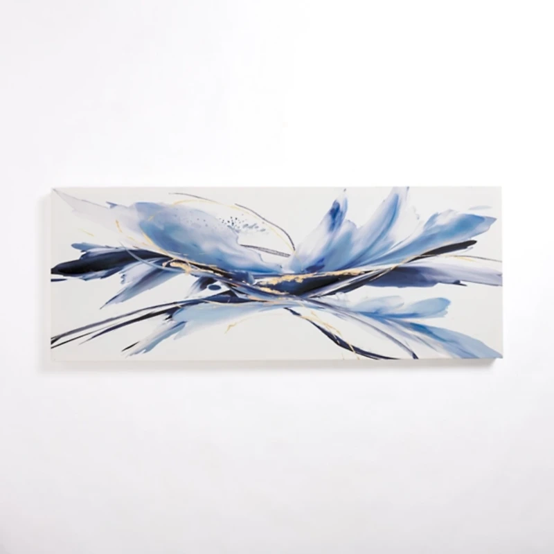 Bold Blues Abstract Canvas Art Print