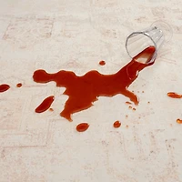 Beige Medallion Washable Area Rug, 7x9