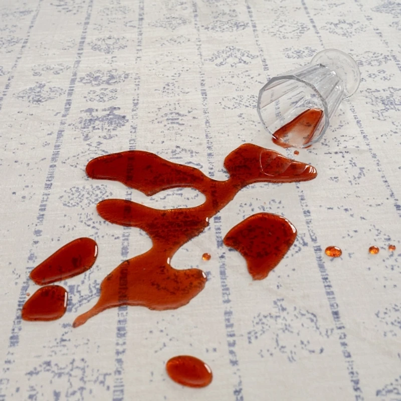 Blue and Gray Medallion Washable Area Rug, 5x7