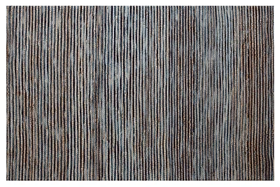 Navy Jute and Wool Woven Area Rug, 5x8