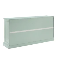 Light Blue Paneled 4-Door Sideboard