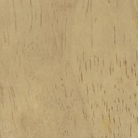 Cream Boucle Natural Wood Ottoman