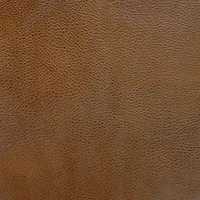 Brown Faux Leather Tufted Storage Ottoman