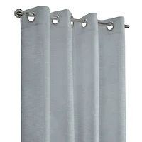 Gray Boucle Sheer Single Curtain Panel, 95 in.