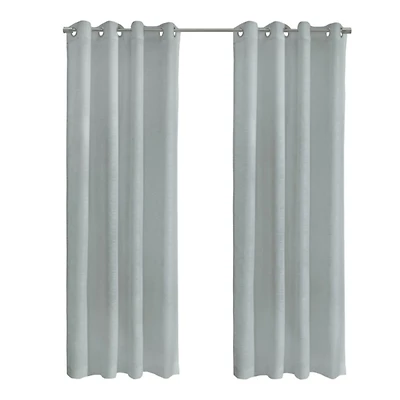Gray Boucle Sheer Single Curtain Panel