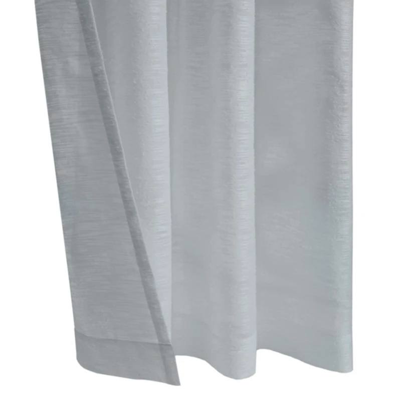 Gray Boucle Sheer Single Curtain Panel, 108 in.