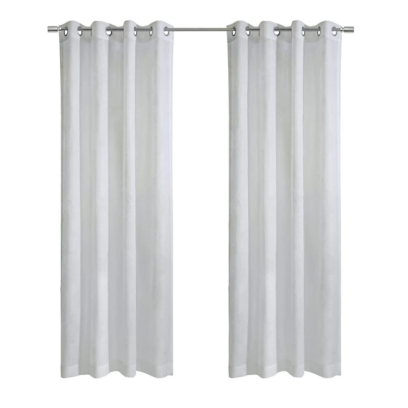 White Diamond Sheer Curtain Panel, 108 in.