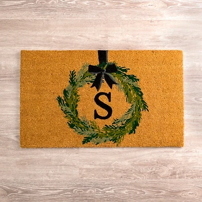 Monogram S Wreath Doormat