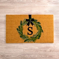 Monogram S Wreath Doormat