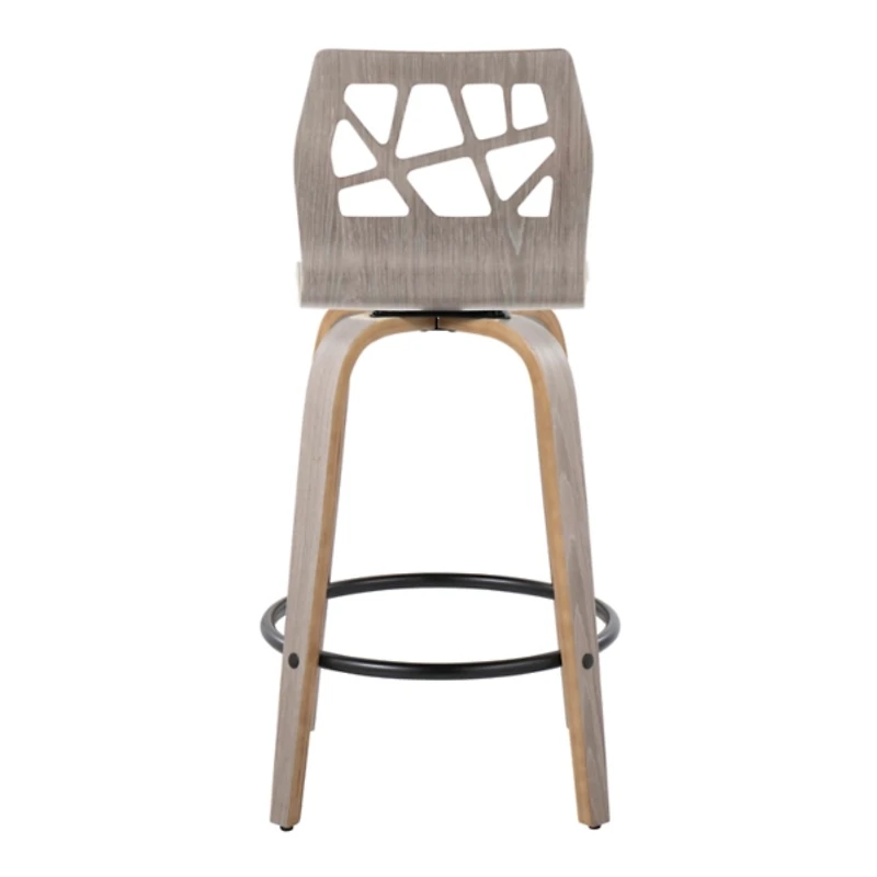 Gray Golia Swivel Counter Stools, Set of 2