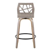 Gray Golia Swivel Counter Stools, Set of 2